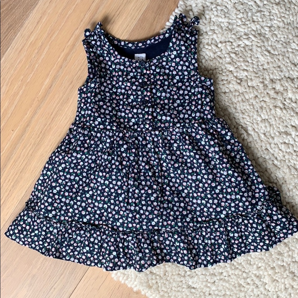 Baby gap floral sleeveless dress